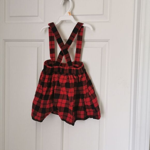 3/$20 George plaid pinafore skirt size 18-24 m - Picture 3 of 3